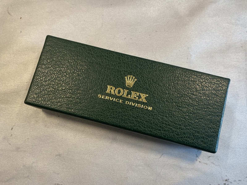 Sjældent originalt Rolex service etui fra 1970’erne 