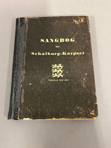 Ekstrem sjælden original sangbog fra  Schalburgkorpset