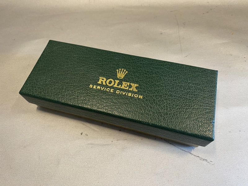 Sjældent Rolex service etui fra 1970’erne 