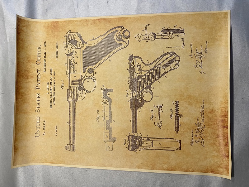 Luger P08 plakat