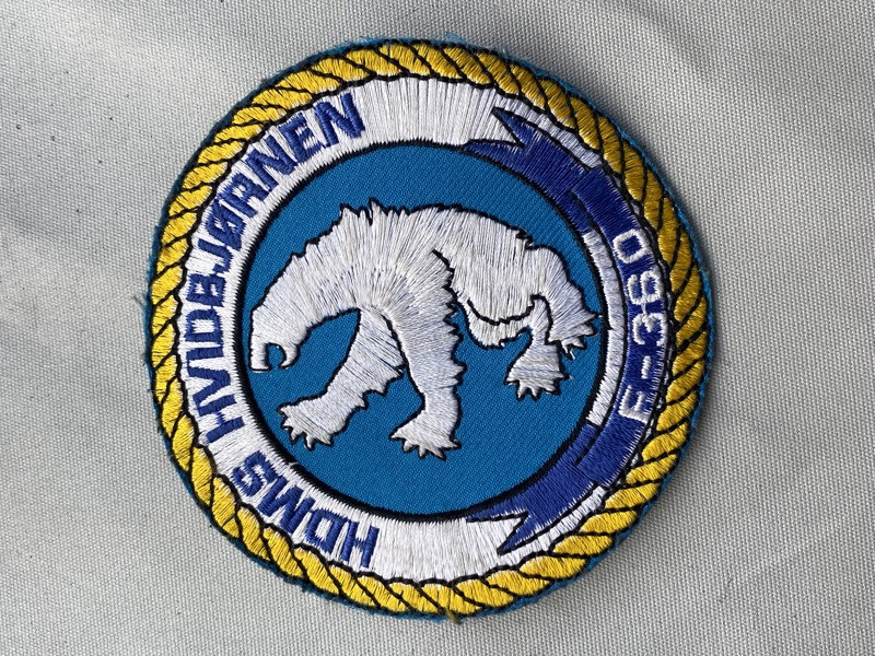 Originalt patch fra HDMS Hvidbjørnen 