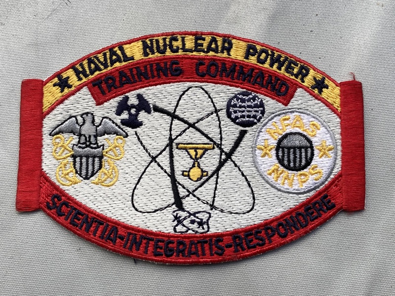 Sjælden amerikansk patch fra Naval Nuclear power training command 