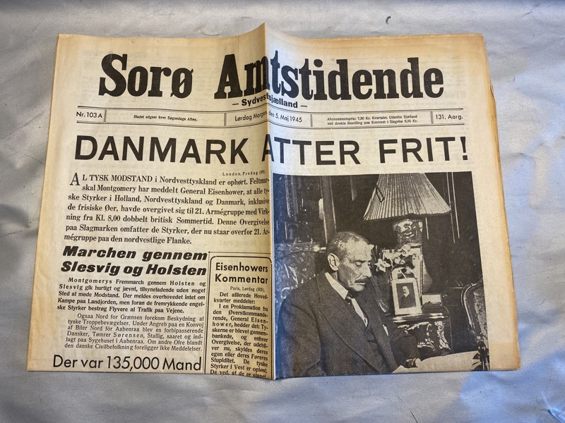 Original befrielses avis fra 1945