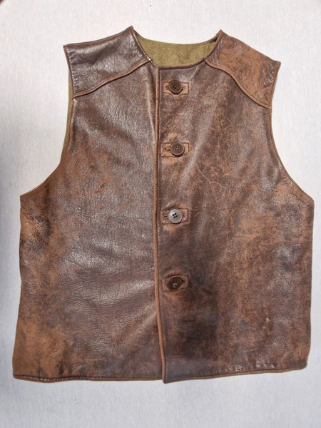 Original Engels WW2 lædervest for motorordonans