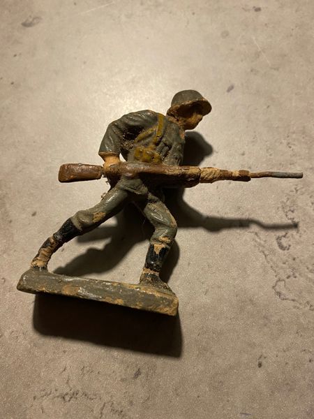 Original tysk Linoliumsfigur - WWII 