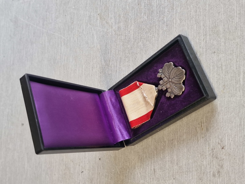 Original japansk Order of the Rising Sun 8th Class. med æske - ww2