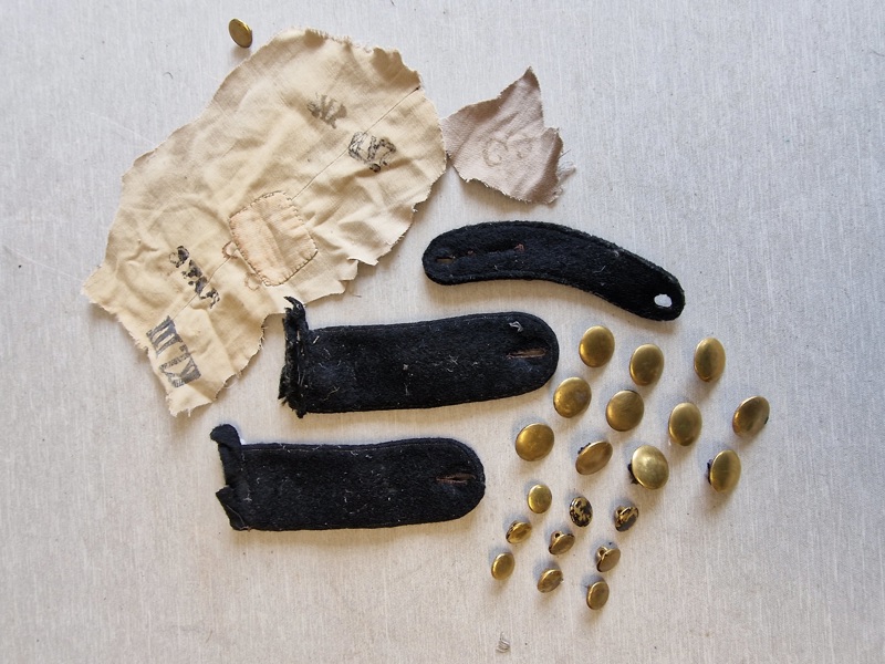 Lot diverse fra dansk CB ww2 uniform 