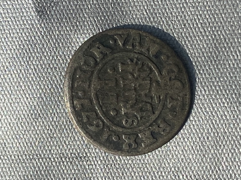 Original 2 skilling sølvmønt år 1677