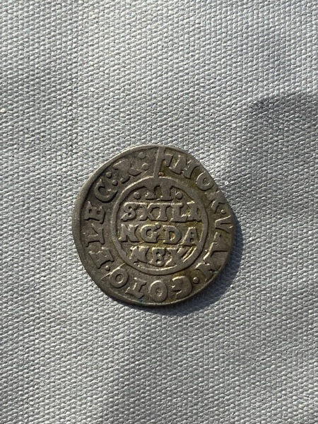 Original 2 skilling sølvmønt år 1648