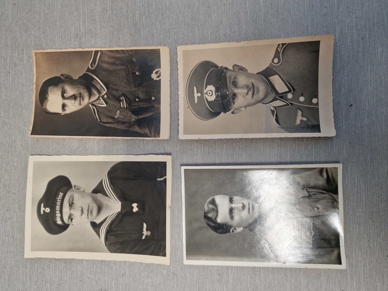 Lot originale tyske portræt fotos - ww2