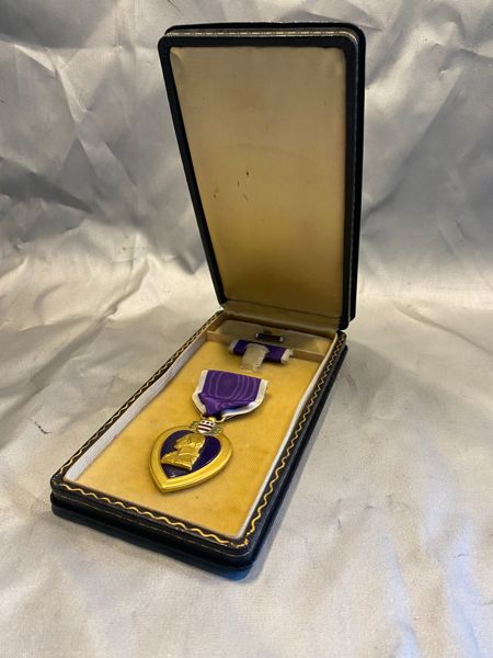 Originalt amerikansk Purple Heart fra ww2 (med slutbruch) original æske medfølger 