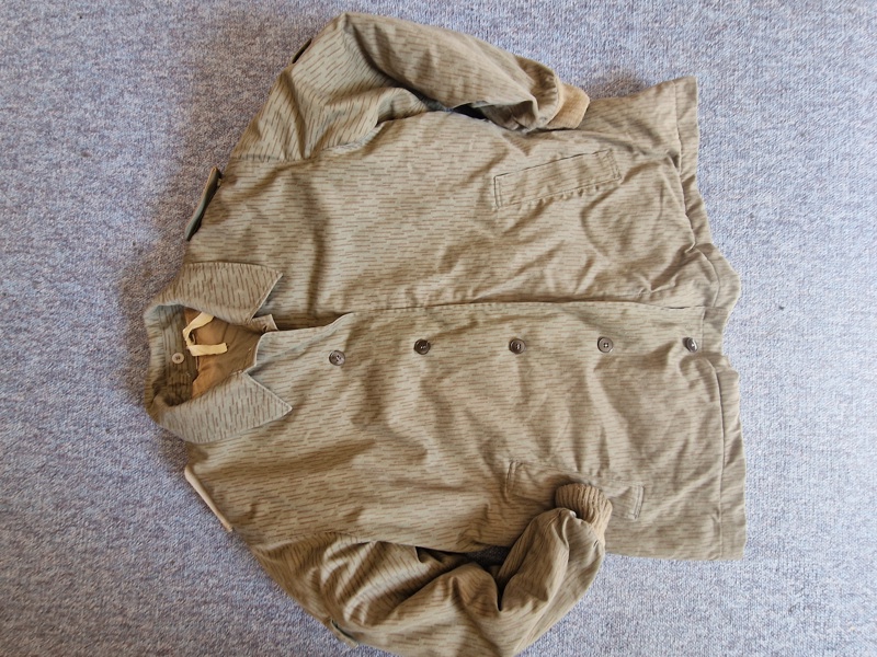 Original DDR uniforms jakke i strichtarn camouflage 