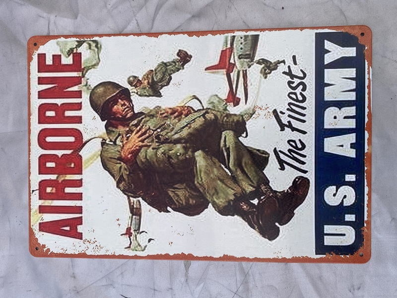 US Army Airborne skilt - Postwar 