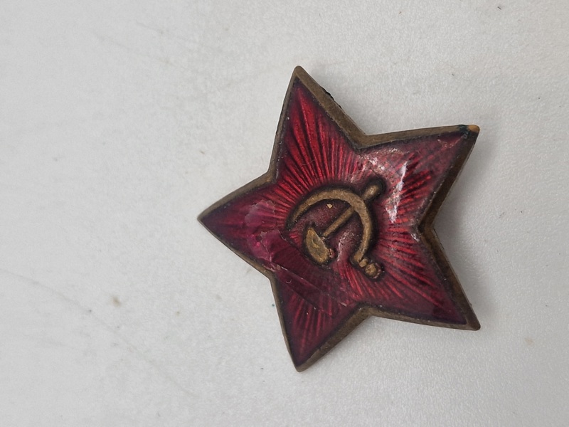 Original Russisk WW2 kasket stjerne 