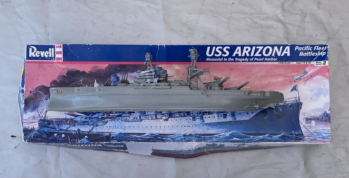 Modelskib - USS Arizona - ww2