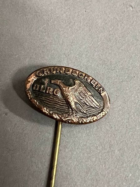 Original German DLRG Life Saving Society Stickpin in Bronze