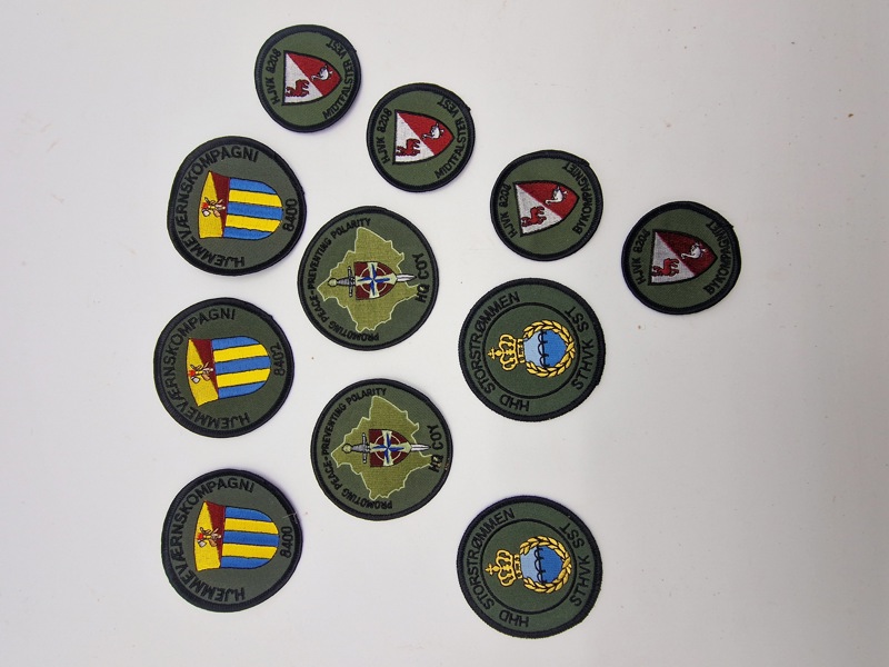 Samling danske militære patches 