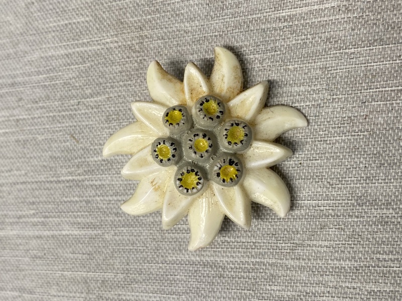 Original tysk Edelweis broche - ww2