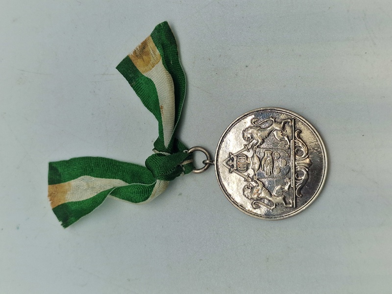 Original Dansk Sølv politi medalje 