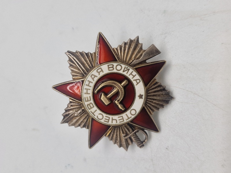 Russisk fortjenestemedalje "Order of the patriotic war" 2. klasse. 1980 udgaven 