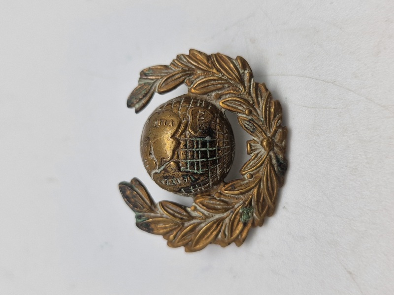 Originalt ww2 Royal Marines Officers cap badge 