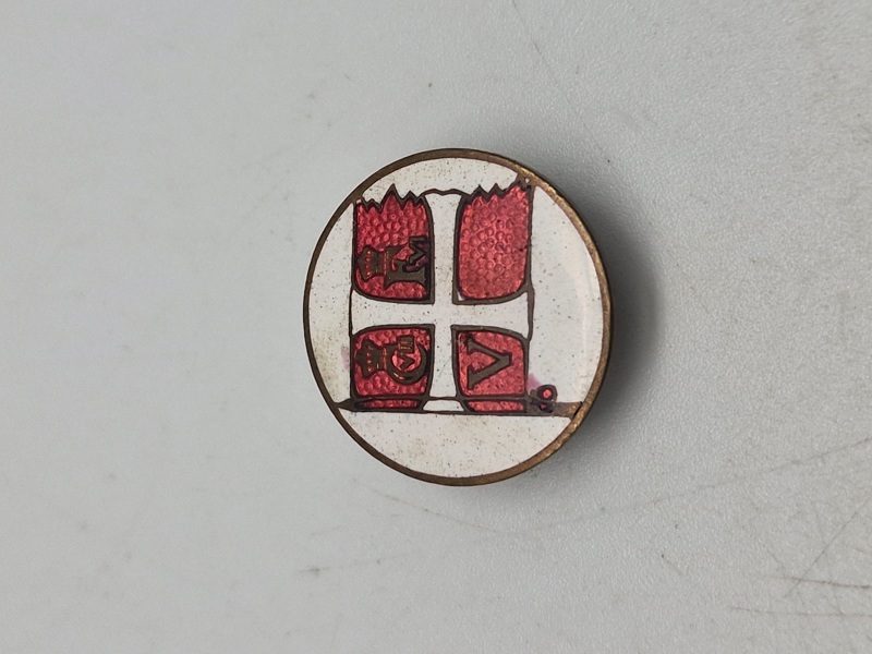 Original dansk emalje pin med fanen 