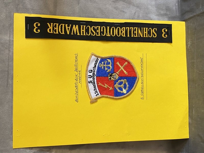 Original Bundeswehr marine patch og stribe 