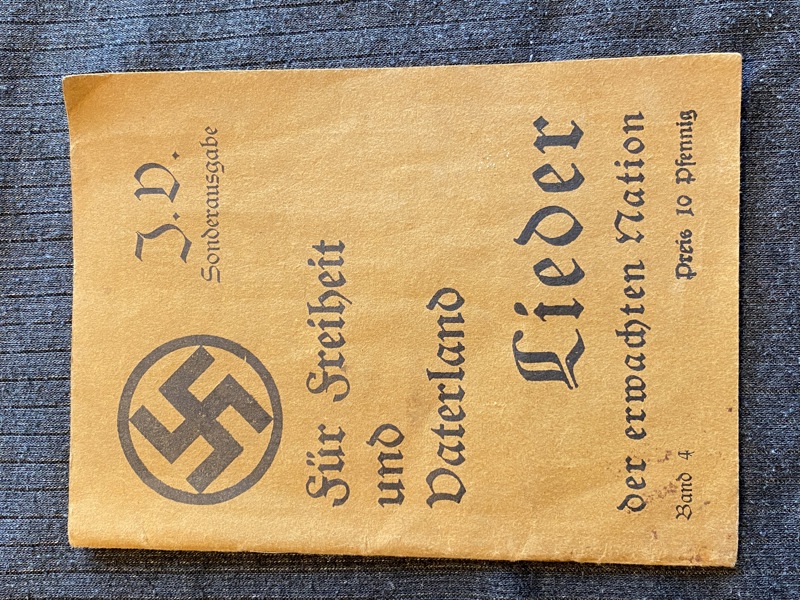 Original tysk sangbog - ww2  (Fúr Freiheit und Vaterland) 