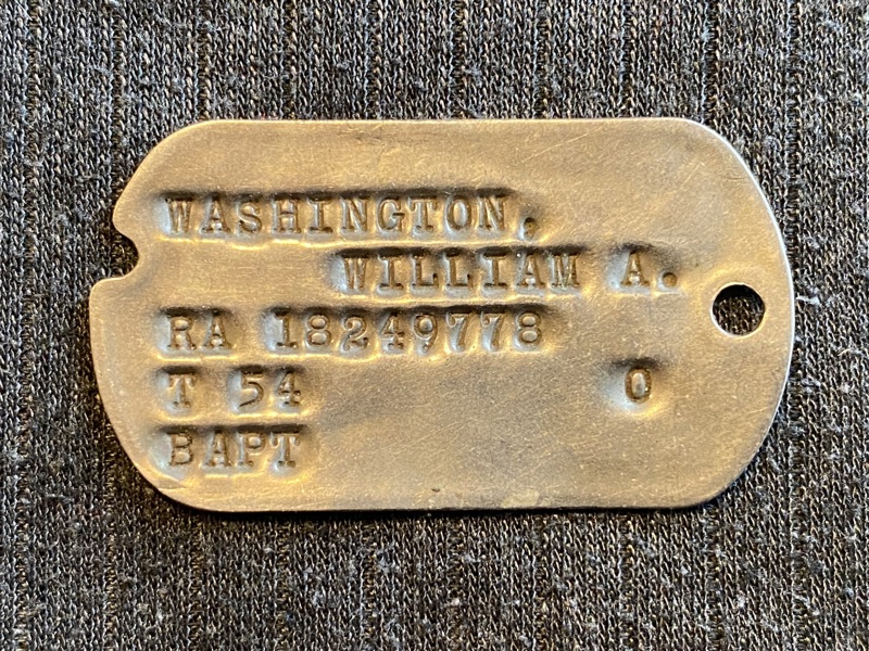 Originalt US dogtag 
