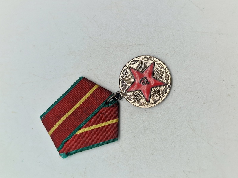 Original medal, Belorus SR ministry of public order guard medal For 20 years of excellent service, USSR