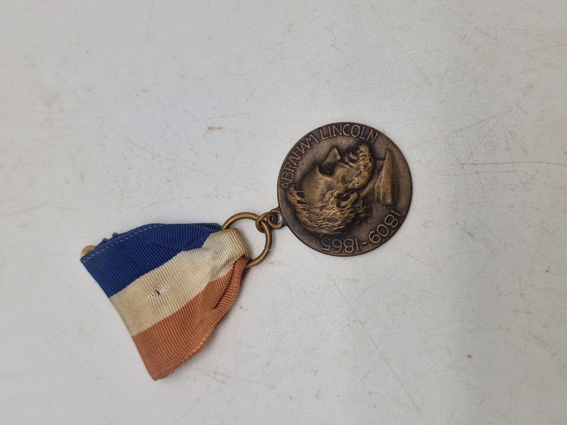 Original 1965 Boy Scout Medal, 1809-1865 Abraham Lincoln“Walked in Lincoln’s Steps"