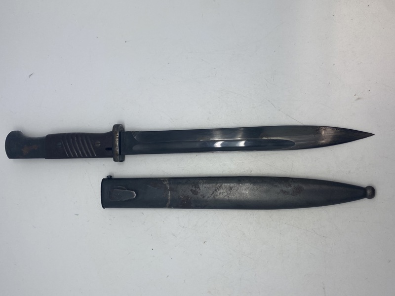 Original WWII German W.K.C. (Weyersberg, Kirschbaum & Cie) K98 Bayonet “Behörden Modell”- Unserialized & Unmarked for Police Use