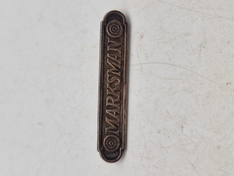 Original amerikansk Marksman badge af sterlingsølv - WW1