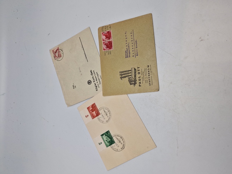 Lot originale tyske brevkuverter - ww2