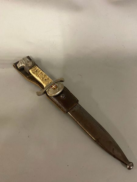 Original svensk WW2 dagger “Den svenska permissionsbajonetten” - anvendt af dansk brigademand