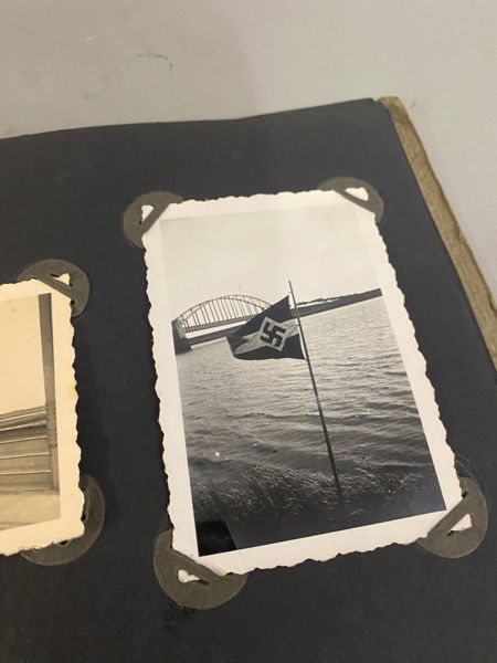 Originalt Dansk WW2   fotoalbum fra løgumkloster med bl.a. HitlerJugend fotos olympiaden mm  