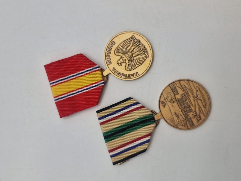 2 stk originale amerikanske medaljer 