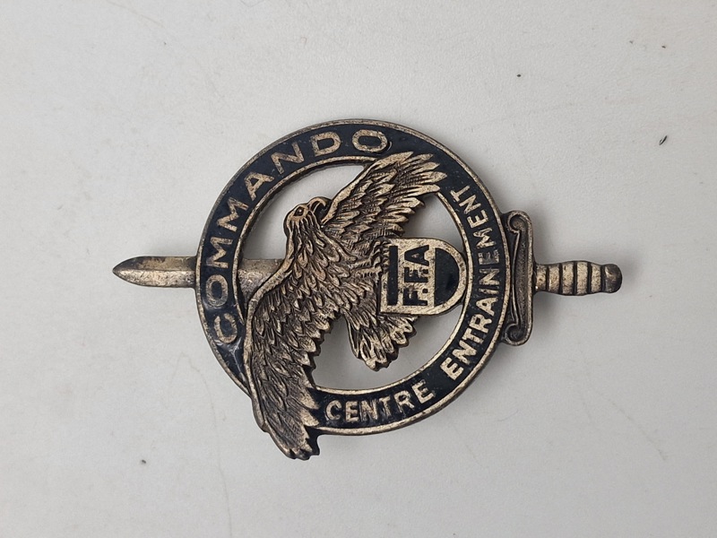 Original fransk comando badge 