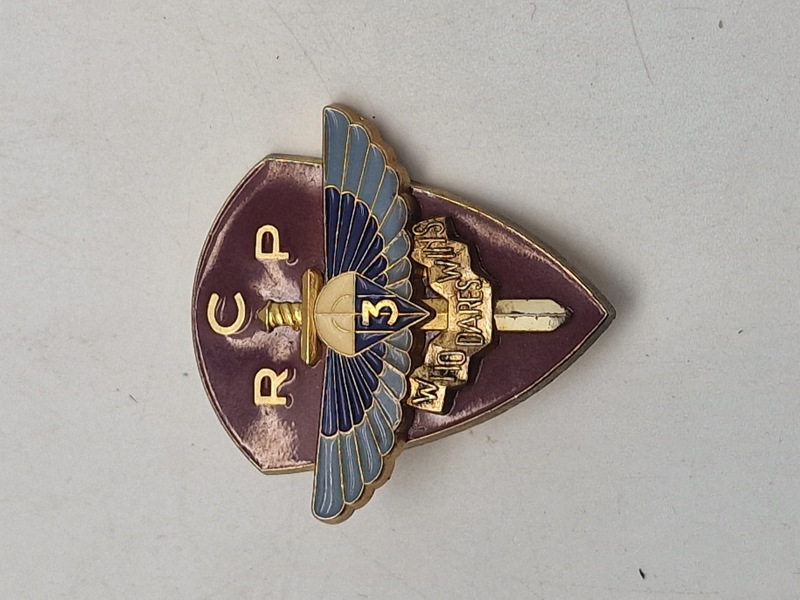 Originalt fransk 3rd Parachute Chasseur Regiment badge 