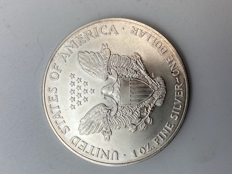 Original 1 Ounce Fine silver one dollar 