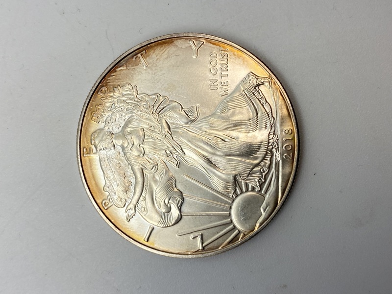 Original 1 Ounce fine silver one dollar 