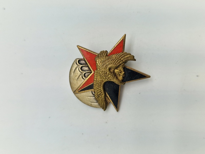 Originalt Fransk 12 Battalion paratroopers badge 