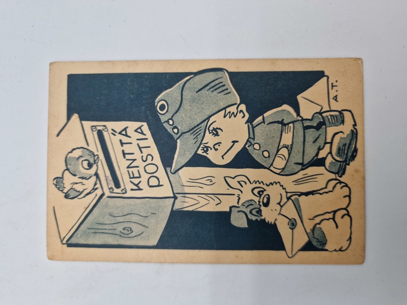 Originalt finsk postkort - ww2