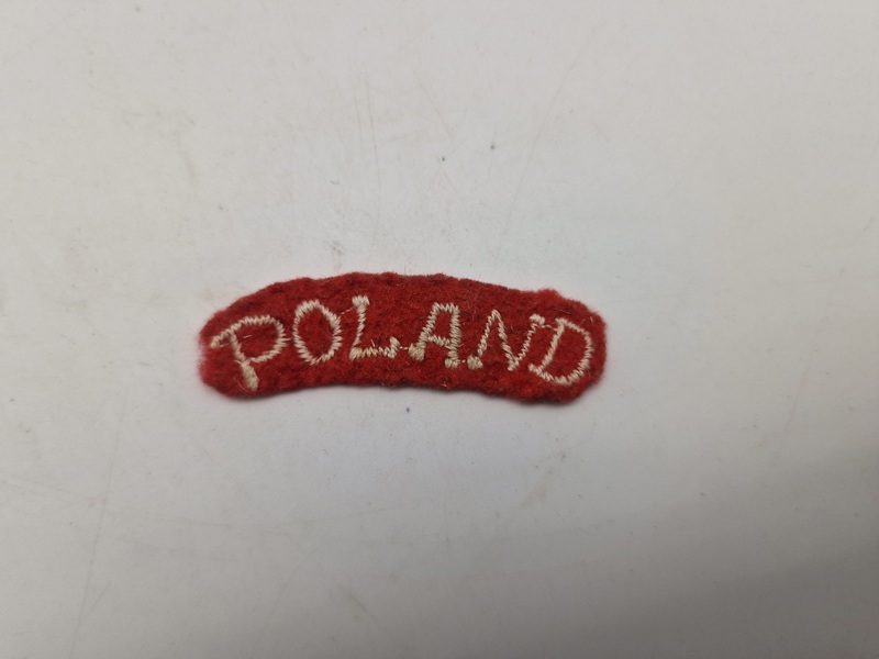 Sjældent originalt ww2 patch for polakker i engelsk tjeneste 