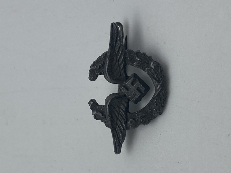 Original Luftwaffe Civilian Retinue Personnel's M38 Lapel Badge