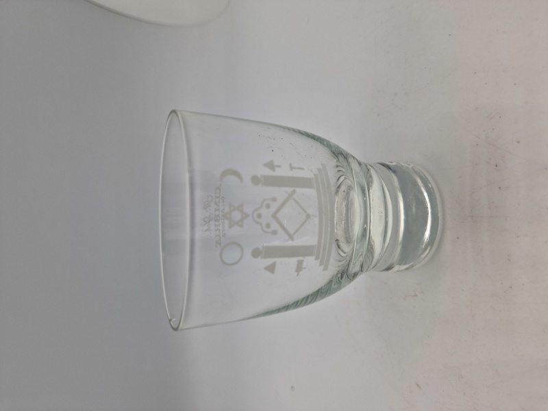 Originalt dansk loge glas - den danske frimurer orden 