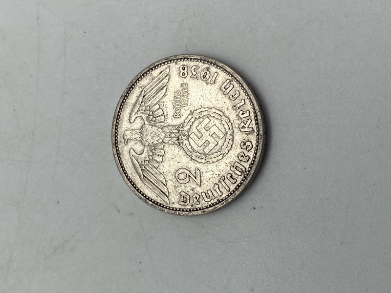 Original 2 Reichmark af sølv 