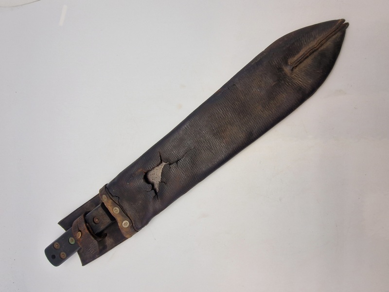 Original engelsk militær machete - godt stemplet med broad arrow og årstal 