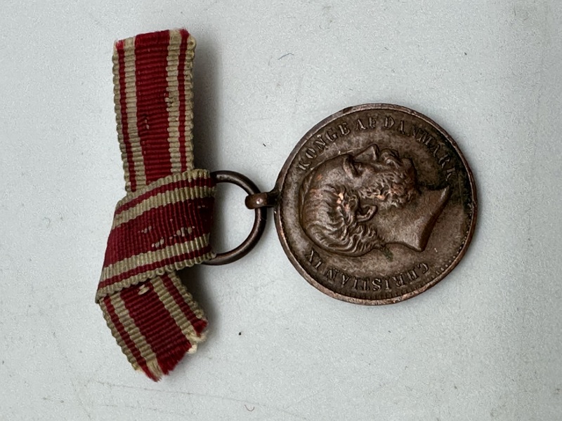 original sjælden 1864 miniature medalje 