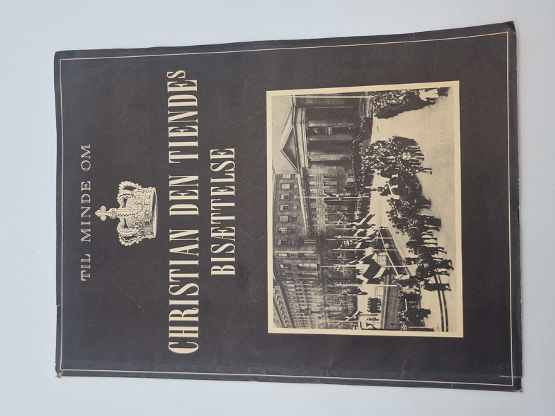 Originalt mindeblad fra Kong Christian X,s begravelse